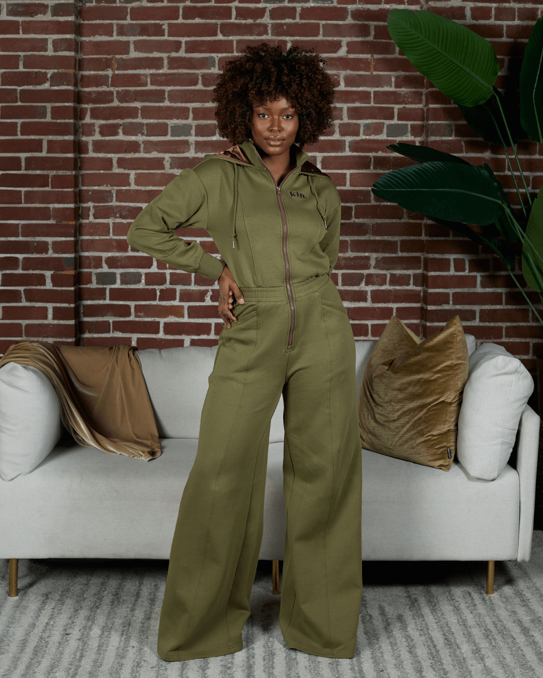 Satin Crown Jumpsuit