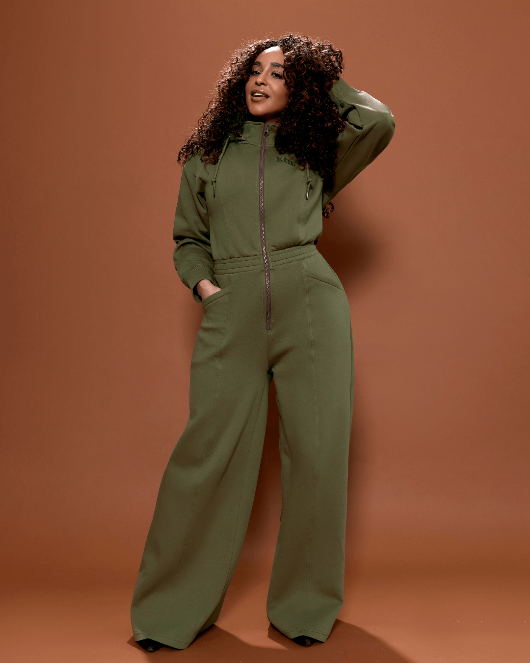 Satin Crown Jumpsuit