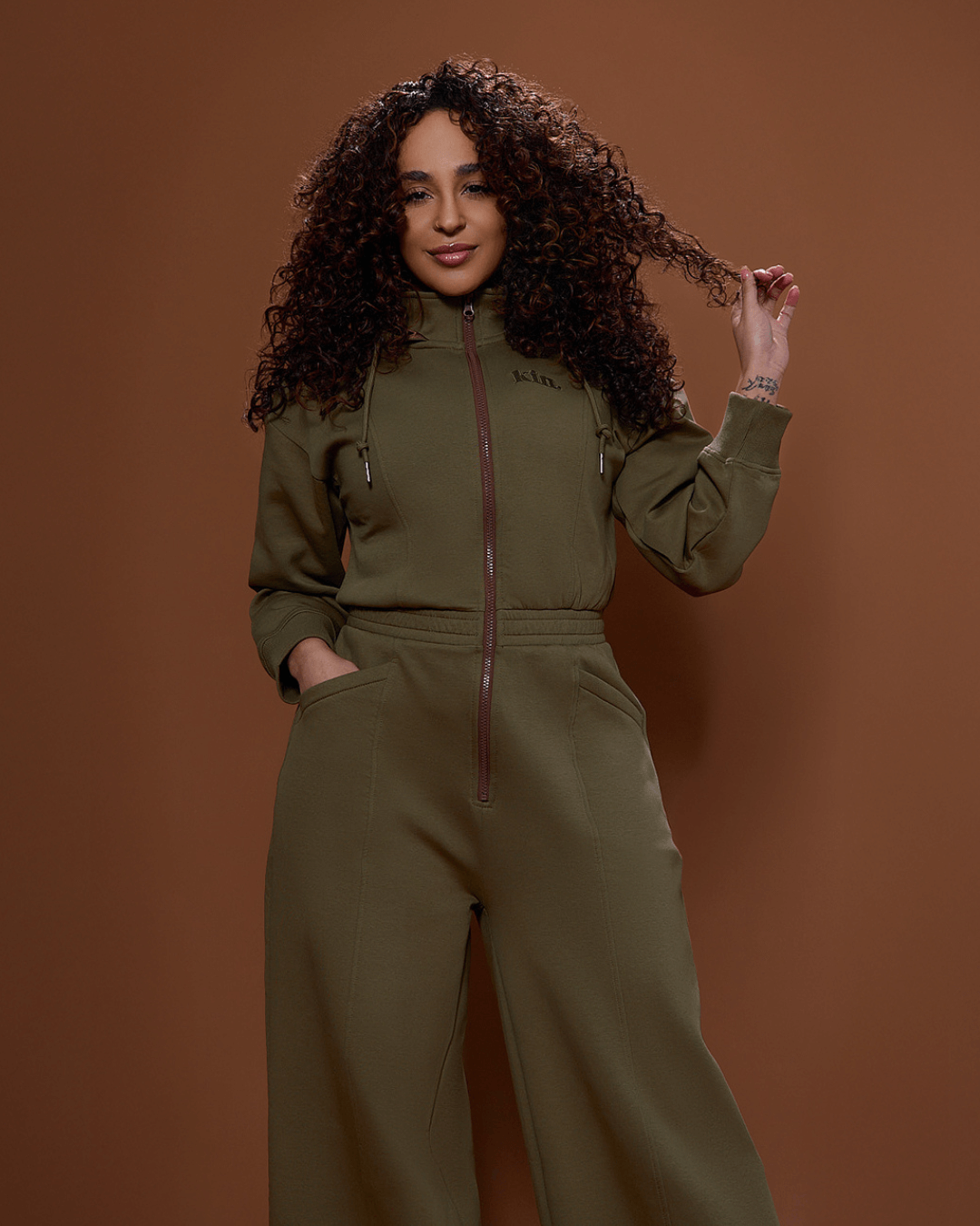 Satin Crown Jumpsuit