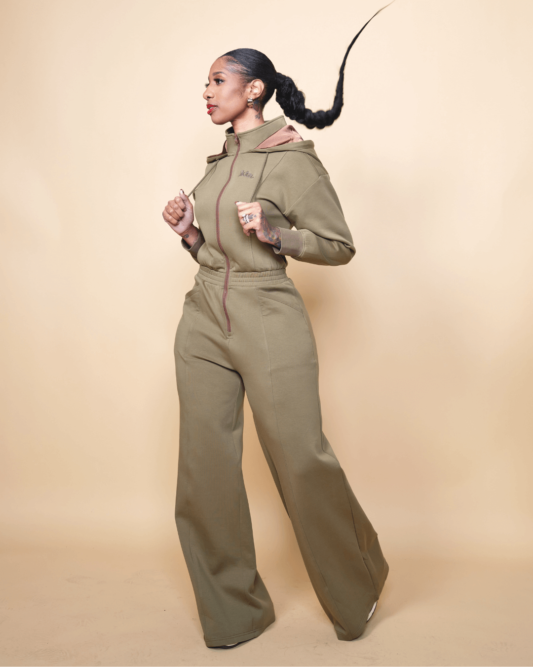 Satin Crown Jumpsuit