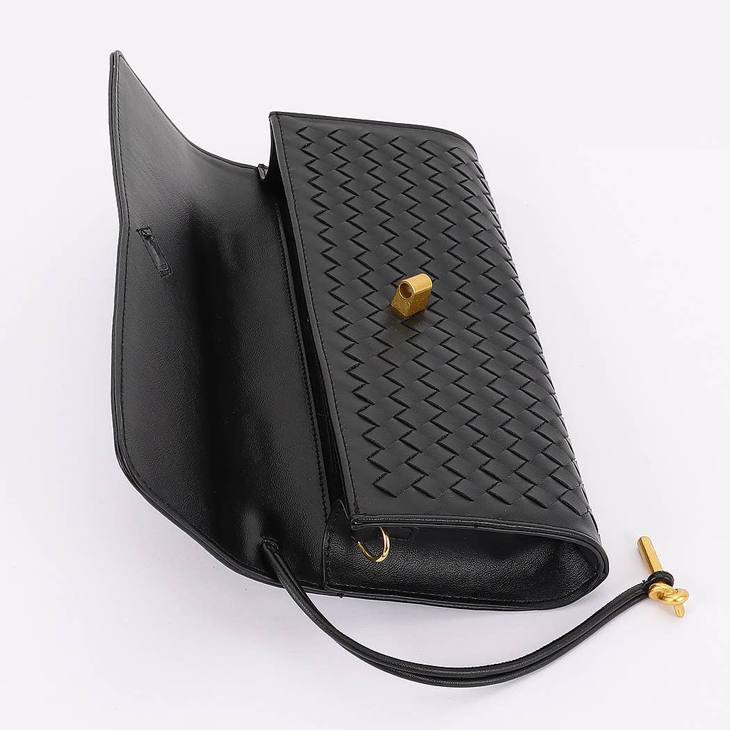 Woven Leather Handbag