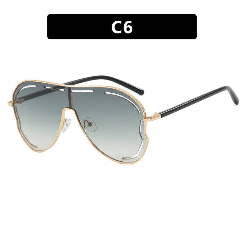Trendy Oversized Cat Eye Sunglasses