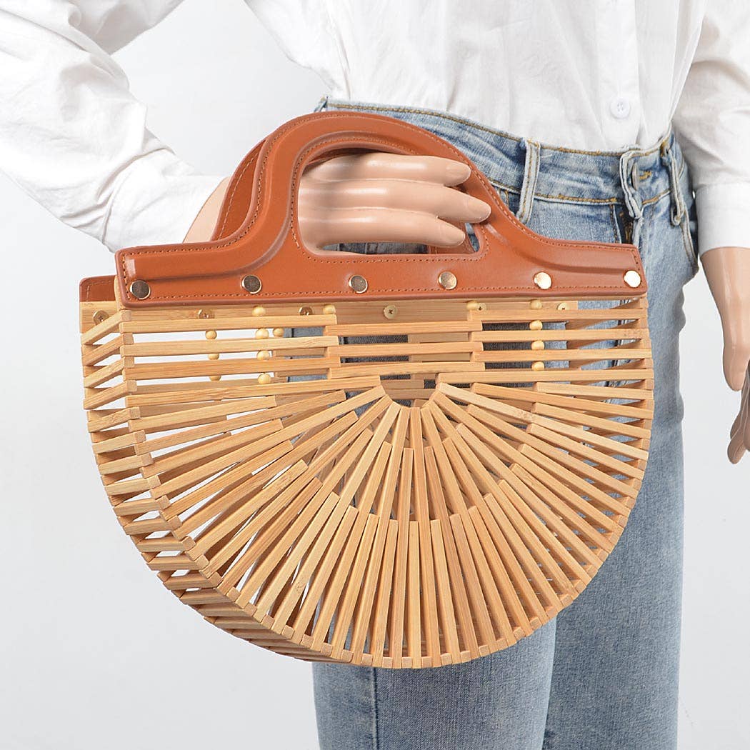 Bamboo Top Handle Bag