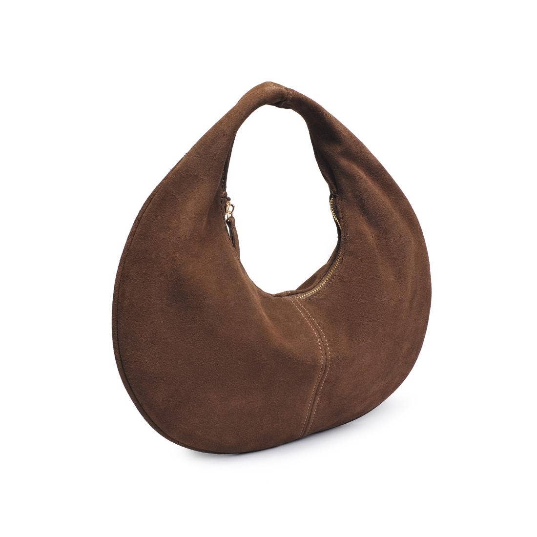Farrah Genuine Suede Leather Hobo