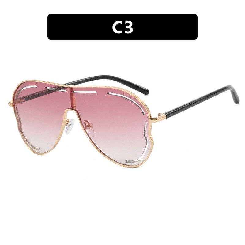 Trendy Oversized Cat Eye Sunglasses
