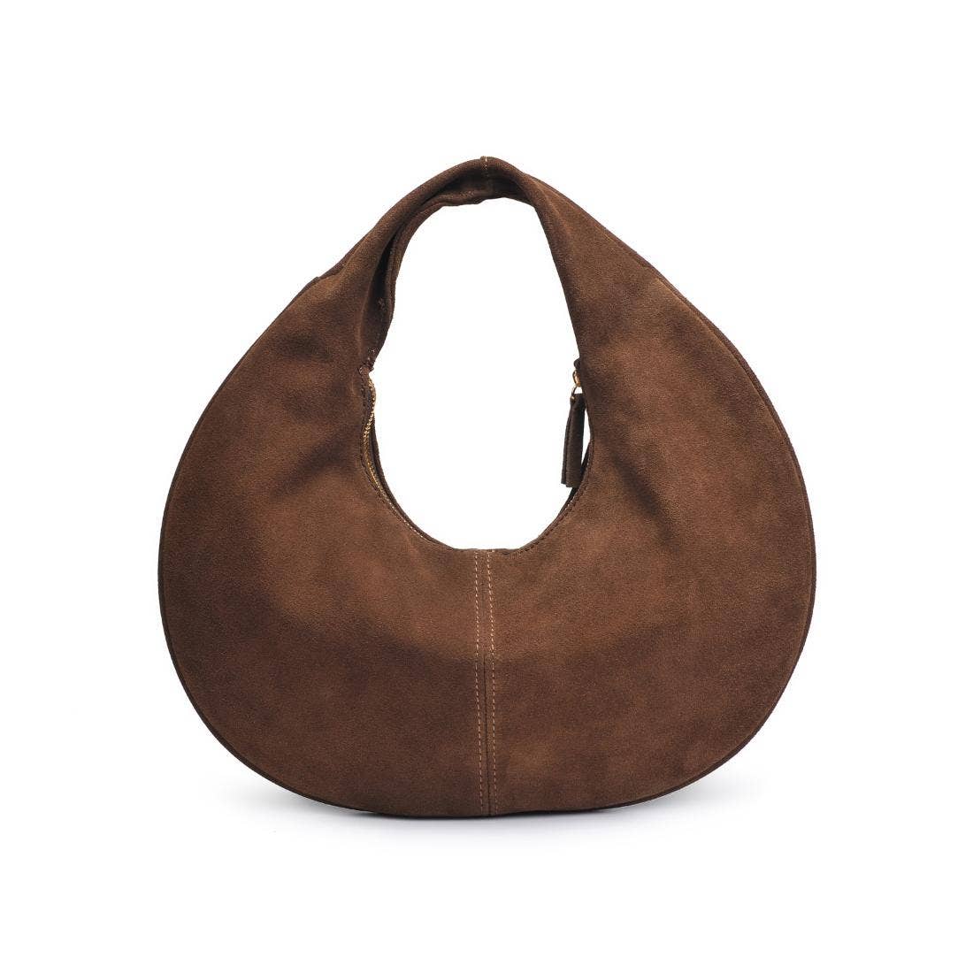 Farrah Genuine Suede Leather Hobo