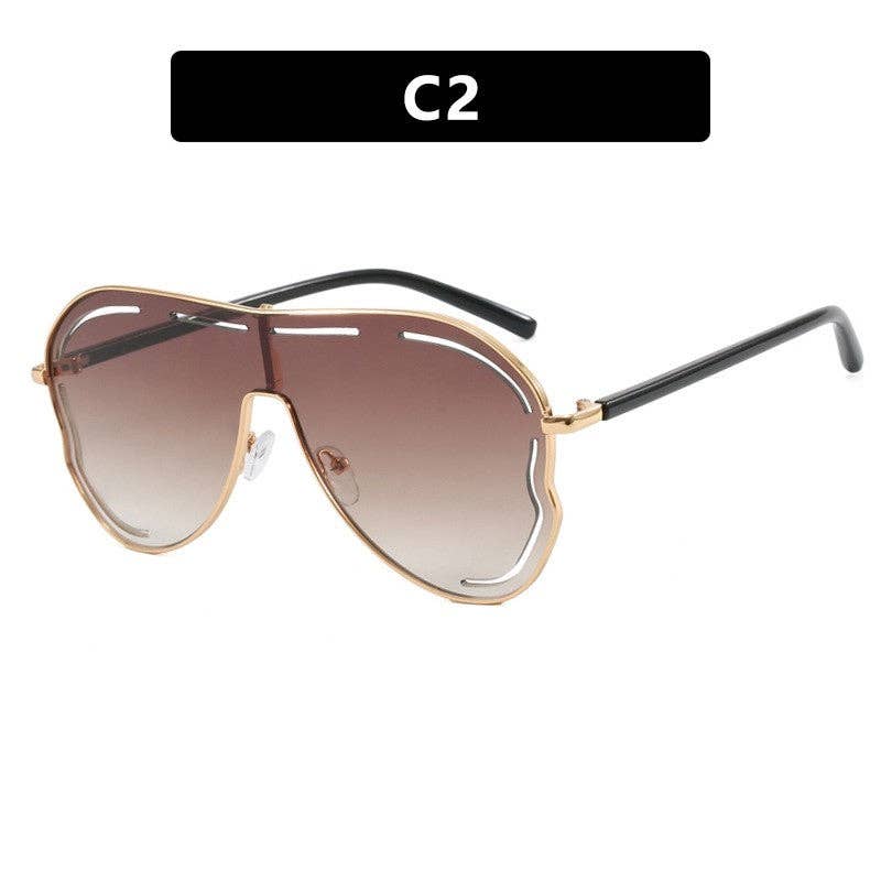 Trendy Oversized Cat Eye Sunglasses