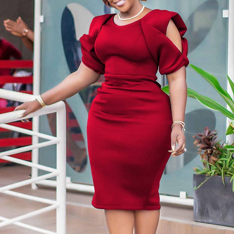 DREAM VERA APPAREL - Elegant Pencil Dress Comfortable Business Casual Dress