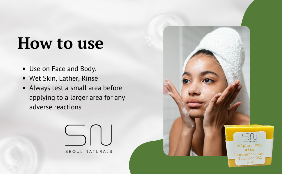 Sulfur Soap with Lemongrass and Tea Tree, 5oz - Wholesale