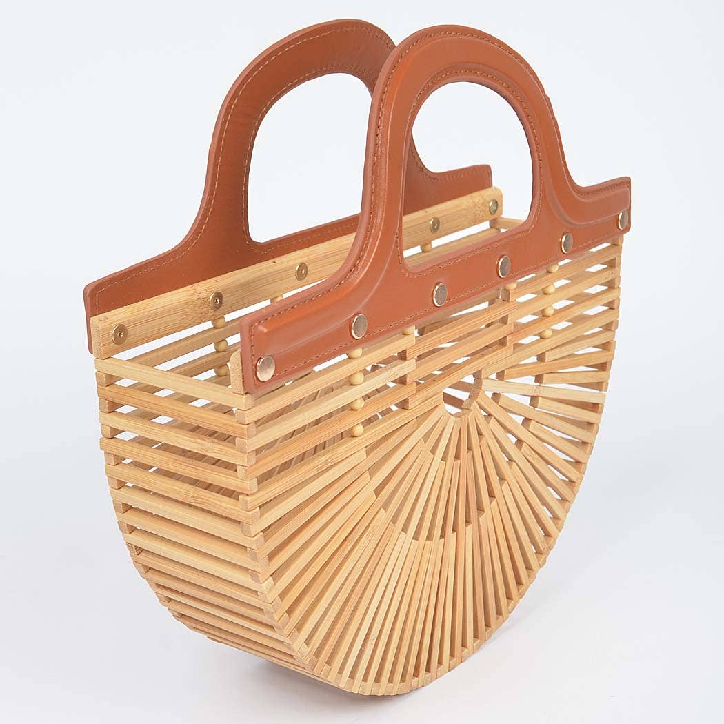 Bamboo Top Handle Bag