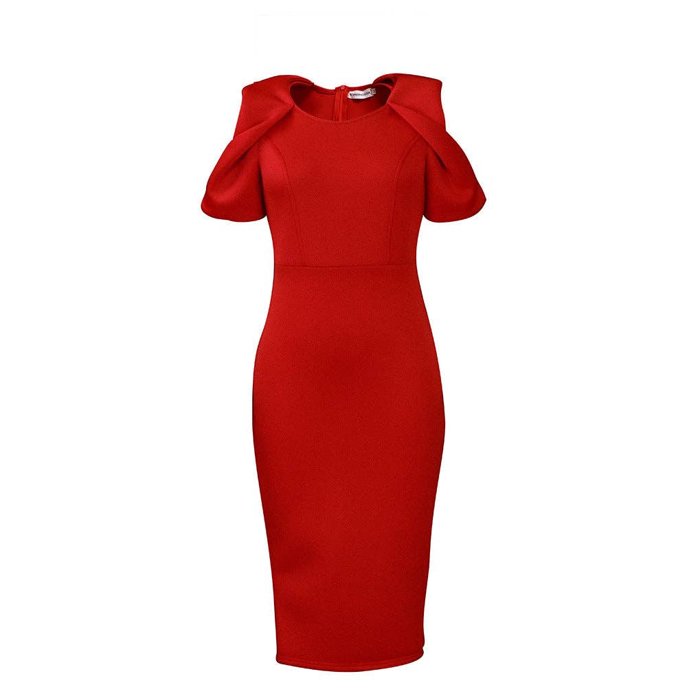 DREAM VERA APPAREL - Elegant Pencil Dress Comfortable Business Casual Dress