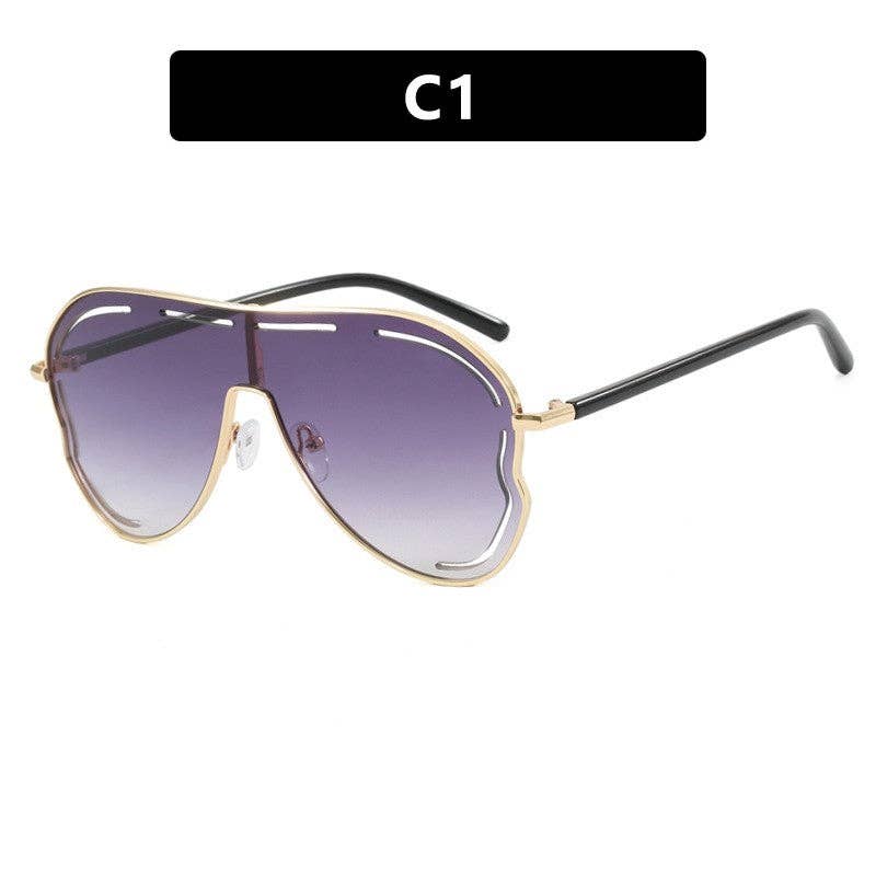 Trendy Oversized Cat Eye Sunglasses