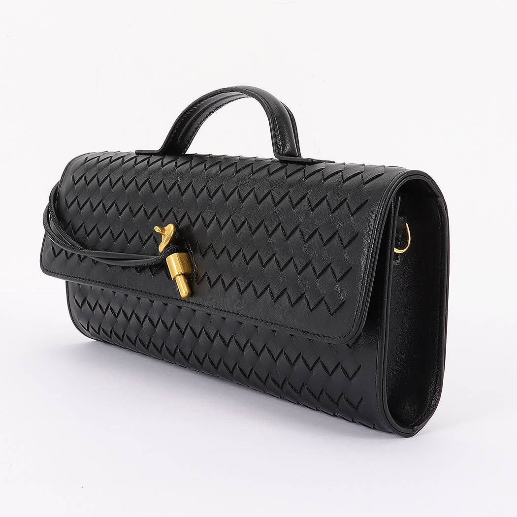 Woven Leather Handbag