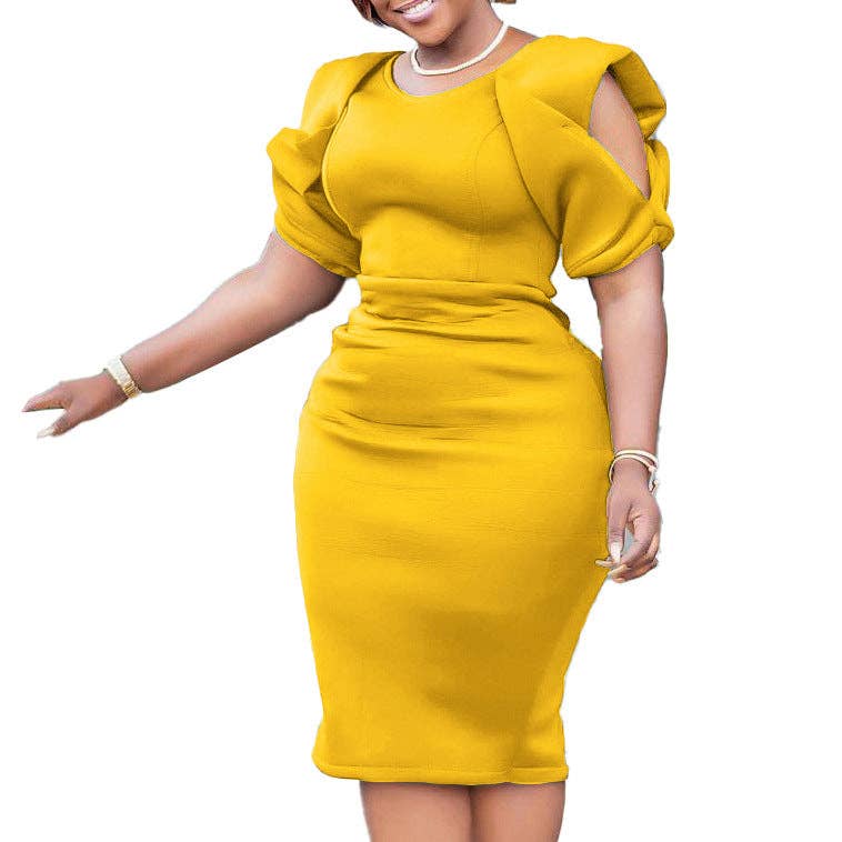 DREAM VERA APPAREL - Elegant Pencil Dress Comfortable Business Casual Dress
